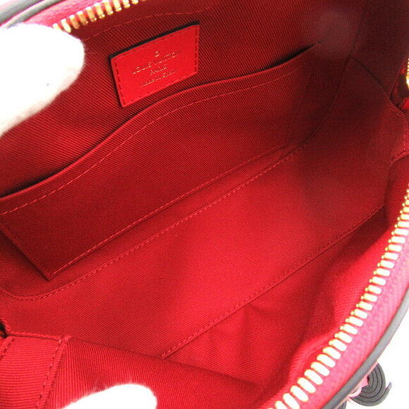 Louis Vuitton Saintonge Shoulder Bag Canvas Monogram Brown Red - Picture 7 of 10